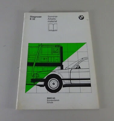 Schulungsunterlage Seminario BMW Diagnóstico 7er BMW E32 Stand 01/1987 - Imagen 1 de 4