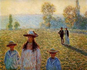 Landscape at Giverny (1888) Painting by Claude Monet 8x10" Art Print - Picture 1 of 1
