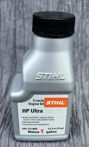 Stihl HP Ultra 0781-313-8002 2-cycle synthetic engine oil 2.6 oz bottle SEALED - Picture 1 of 4