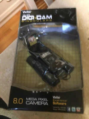 NIB Vivitar 12x25 DigiCam Binoculars w/8.0 Mega Pixel Camera VIV-CV-1225 - Image 1 of 4