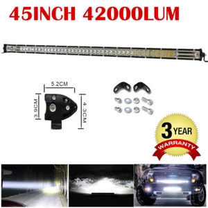 8D 45 INCH 420W LED Work Light Bar Spot Flood Offroad ATV Truck 4X4 SUV Car 46" - Picture 1 of 12