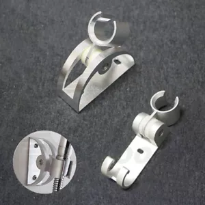 Adjustable Bracket Shower Head Holder Hook Bathroom Wall Mounted Space Aluminum - Picture 1 of 16
