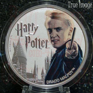 2020 - Harry Potter - Draco Malfoy - $1 Fine Silver Proof Dollar Coin Fiji - Bild 1 von 1