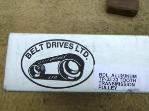 N.O.S. BELT DRIVE LIMITED 33T. ALUMINUM TRANS. DRIVE PULLEY 1985-04 HARLEY B.T. - Picture 1 of 10