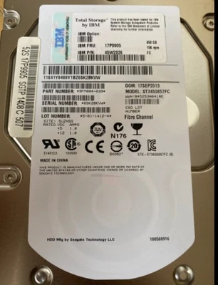 IBM 17P9905 450GB Fibre Channel 15000RPM 3.5in HDD - Image 1 of 4