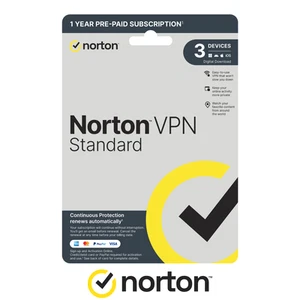 Norton VPN Standard 1 User 3 Devices 12 Months Subscription 21468689 - Picture 1 of 1