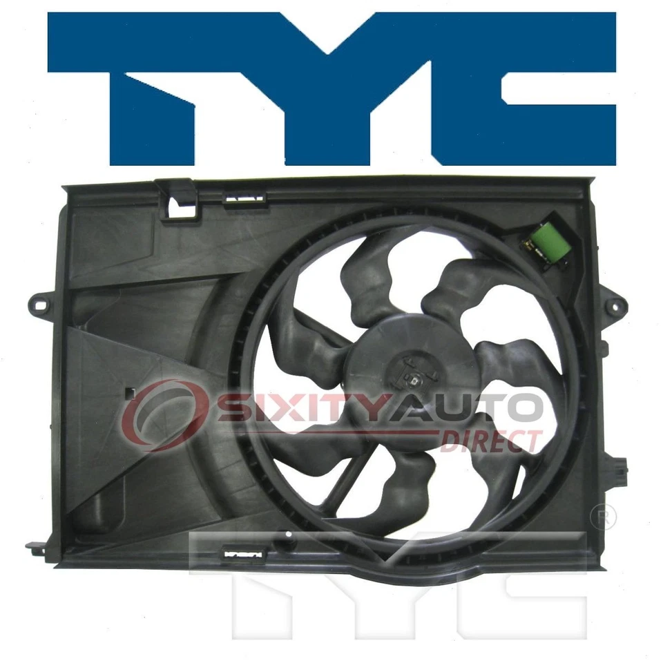 TYC Dual Radiator & Condenser Fan Assembly for 2012-2016 Chevrolet Sonic oj Foto 1 de 4