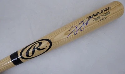 Frank Thomas Signed Blonde Rawlings Bat Chicago White Sox Beckett - Image 1 of 4