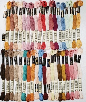 40 Anchor Embroidery Floss Lot of 40 Different Colors Full Skeins B - Image 1 of 4