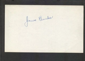 James Burke - signed Autogramm Buchseite - Charley Chan - Malteser Falcon d.1968 - Bild 1 von 2
