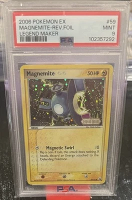 2006 Pokemon EX Legend Maker Magnemite Reverse Foil 59/92 PSA 9 Mint - Image 1 of 2