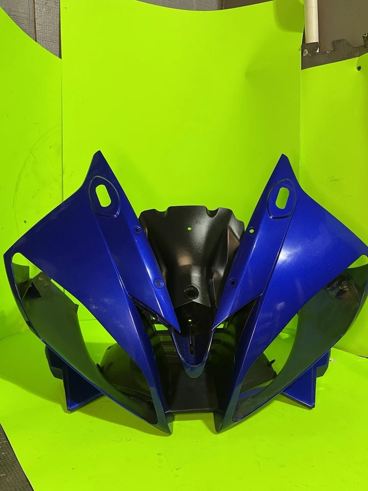 Yamaha R6 2006-2007 OEM capucha delantera azul increíble estado usado OEM Foto 1 de 4