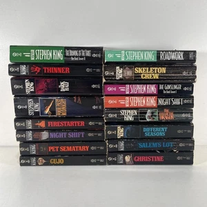 Lot of 16 Paperback Stephen King Books Cujo, Pet Sematary, Firestarter & More - Picture 1 of 4