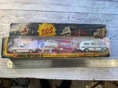 ORIGINAL VINTAGE CORGI CARS HELICOPTER GIFT SET 18 - Image 1 of 4