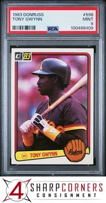 Donruss #598 1983 Tony Gwynn RC Padres Hof PSA 9 Foto 1 de 2