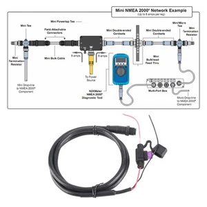 √ For NMEA 2000 N2K Male Power Cable With 5 Pin 1m/39.4in Long For - Picture 1 of 12