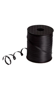 Black Curling Ribbon - 3/16"W x 500 Yds. Per Roll - Picture 1 of 1
