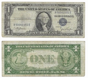 1935 C $1 dollar bill US Federal Reserve note one SILVER CERTIFICATE - Picture 1 of 1