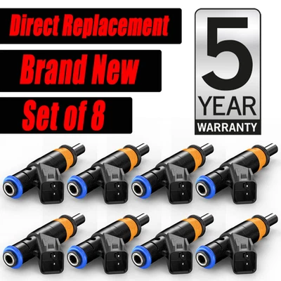 8x NOVO INJETOR DE COMBUSTÍVEL CHUSYYRAY para 2009 2010 Jeep Commander 5.7L V8 05037479AA - Imagem 1 de 4