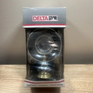 Delta Zubehör Seifenschale aus traditioneller Serie - CHROM & MESSING - 74055CB - Bild 1 von 5