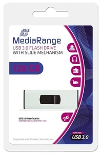 MediaRange USB black, silver 128 GB - Picture 1 of 1
