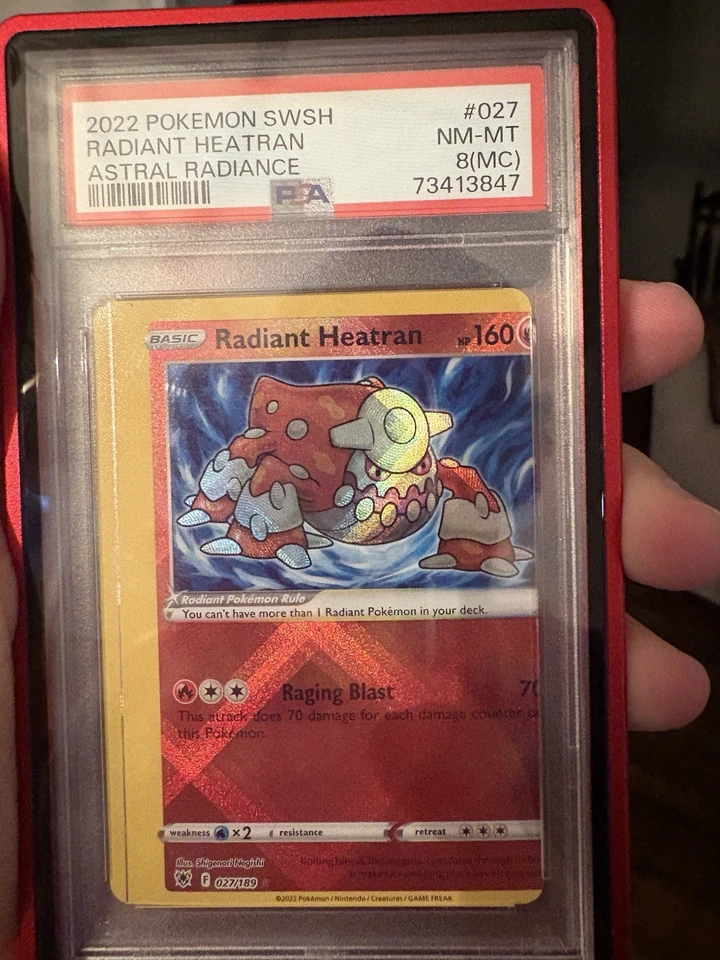 MISCUT ERROR Radiant Heatran Holo PSA 8 Astral Radiance 027/189 💎🔥  - Image 1 of 4