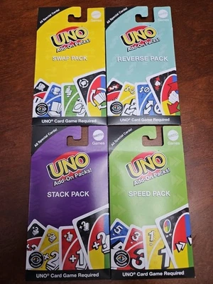 Mattel Uno Add-on Packs (Speed,Stack,Reverse, Swap) - Image 1 of 4