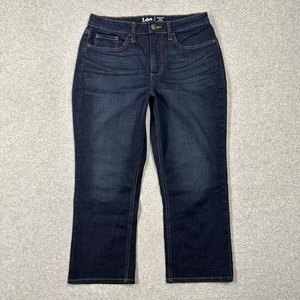 Lee Capri Jeans Damen Größe 8M helle Waschung blau normale Passform mittlerer Bund Stretch - Bild 1 von 10