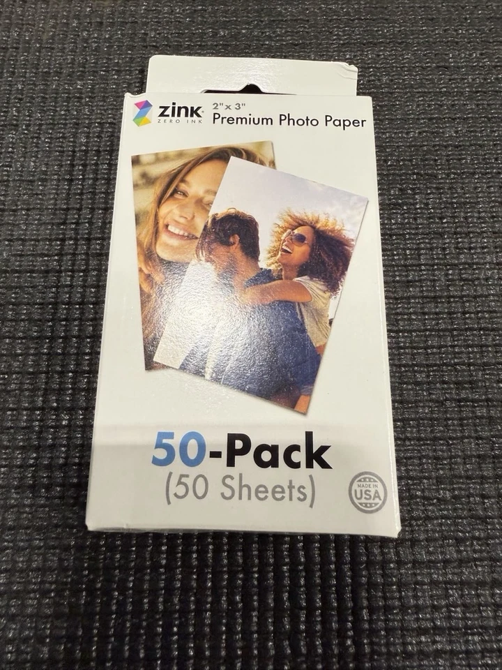 5 of Bulk sale 50 Pack Zink Premium 2x3 Photo Paper Sticky Back Proof Water - Image 1 of 1