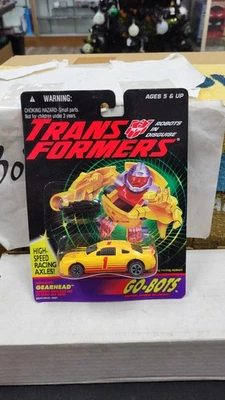 NIB 1994 GEARHEAD THUNDERBIRD CAR GO-BOTS TRANSFORMERS AUTOBOT HASBRO 1/64 - Image 1 of 4