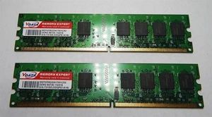2GB (2x1GB) DDR2-667 Non-ECC 240-pin PC2-5400 Desktop Memory RAM VDATA - Picture 1 of 3