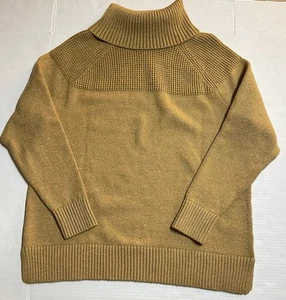 L. L. Bean Rollkragen Pullover Baumwollmischung Winter Schnee Gr. L braun langarm - Bild 1 von 7