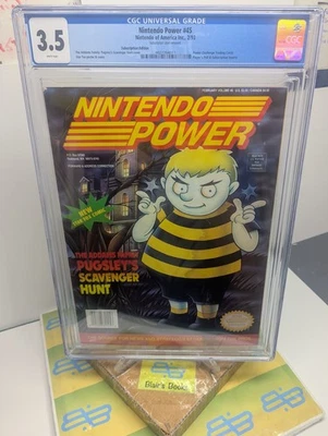 NINTENDO POWER #45 CGC-Grade 3.5 [Feb 1993] Complete w/ Trading Cards & Inserts - Image 1 of 4