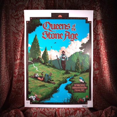 Queens of the Stone Age Tour Poster 7/18/24 Vienna Print 25 - Image 1 of 3
