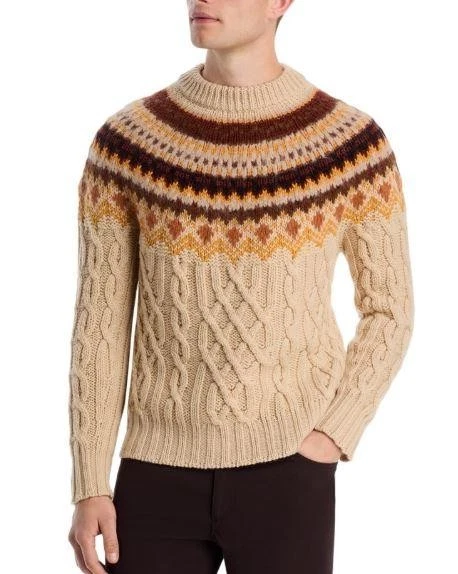 Suéter Fair Isle tejido con cable mezcla de lana de Moncler S Foto 1 de 1