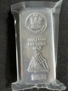 Silber Barren 1kg/1.000g Feinsilber 999.9 - verschweißt mit Zertifikat - Bild 1 von 2