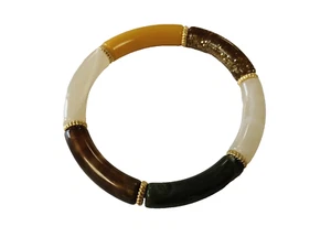BRACELET ECLAT en perles acryliques colorées élastique jonc art moderne 51 /EBUS - Zdjęcie 1 z 1