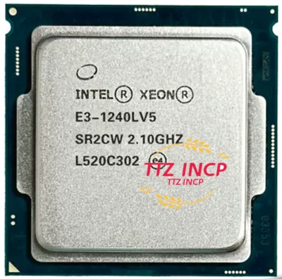 Intel Xeon E3-1240L V5 1240LV5 2.1GHz SR2CW 25W 4-Core 8M LGA 1151 CPU Processor - Image 1 of 3