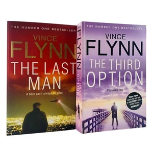 The Last Man & The Third Option by Vince Flynn Paperback Books Mitch Rapp - Picture 1 of 23