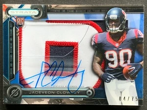 2014 Topps Strata Jadeveon Clowney Patch Autogramm #CCAR-JC 04/75! - Bild 1 von 6