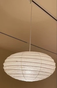 Isamu Noguchi Akari 70EN Pendant Lamp Washi Paper Japanese Shade Frame Auth - Bild 1 von 5