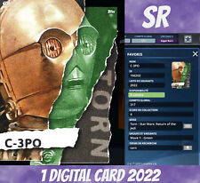 Topps Star Wars SR 2022 Digital C-3PO Torn Return Of The Jedi Green