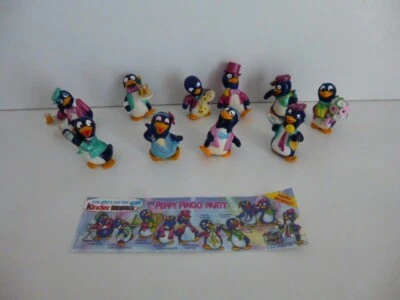 Ü-Ei 1994 Die Peppy Pingo Party Komplettsatz 10-tlg + 1 BPZ *P20 - Bild 1 von 3