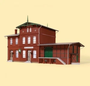 11433 Auhagen HO Bahnhof Brunnenthal Im Bausatz Maßstab 1:87 - Bild 1 von 3