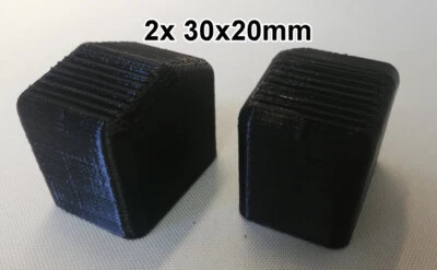 2x Passend für Hailo Zarges Fuss 30x20mm Aussenfuss Leiterschuh Leiterfuss