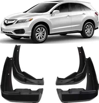 Protetores contra respingos dianteiros e traseiros originais de fábrica moldados abas de lama para 2012-2018 Acura RDX - Imagem 1 de 4