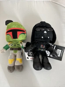 Star Wars Boba Fett Darth Vader Mini Plush New Lucas Films Mattel Disney - Picture 1 of 6