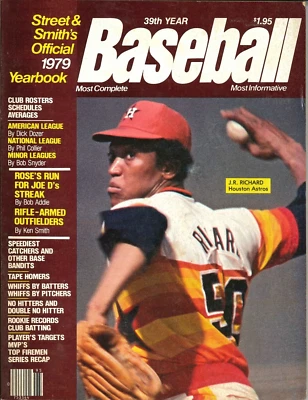 Street Smith Official 1979 Baseball Magazine Yearbook JR Richard Pete Rose MLB - Image 1 of 2