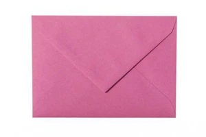 25 Briefumschläge 14x19 cm - Purpur mit Dreieckslasche - 120 g/m² - Bild 1 von 6