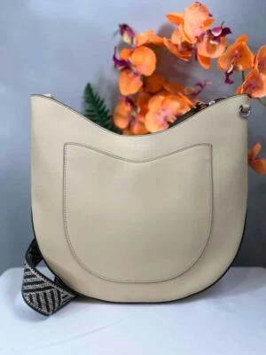 Ремешок через плечо для гитары HENRI BENDEL W57TH большие полоски хобо цвет ню - Изображение 1 из 4